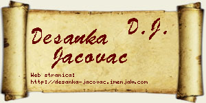 Desanka Jačovac vizit kartica